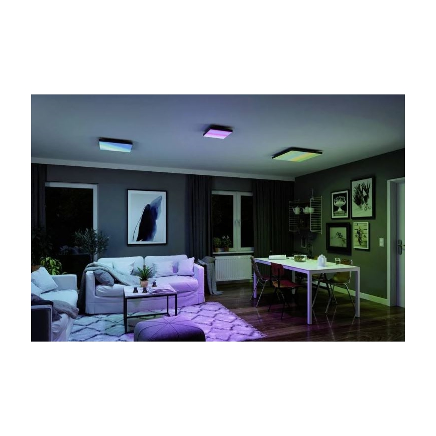 Paulmann 79909 - LED/31W RGBW himmennettävä kattovalaisin VELORA 230V 3000-6500K + kaukosäädin
