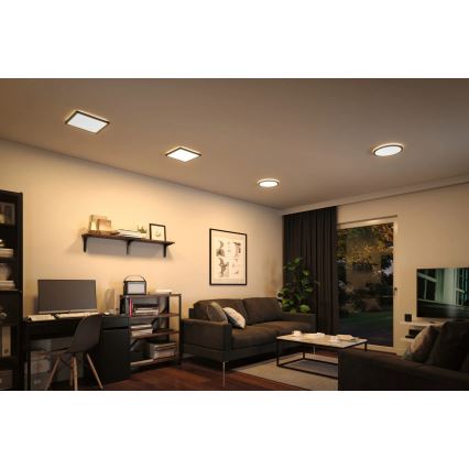 Paulmann 79920 - LED/11,2W Himennettävä paneeli ATRIA 230V 3000K 19x19 cm musta