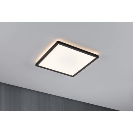 Paulmann 79921 - LED/16W Himmennettävä ATRIA-paneeli 230V 3000K 29,3x29,3 cm musta