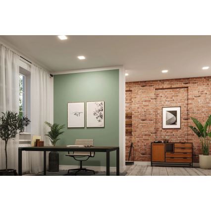 Paulmann 79948 - LED/12W IP44 Himennettävä kylpyhuoneeseen uppoasennettava alasvalo VARIFIT 230V