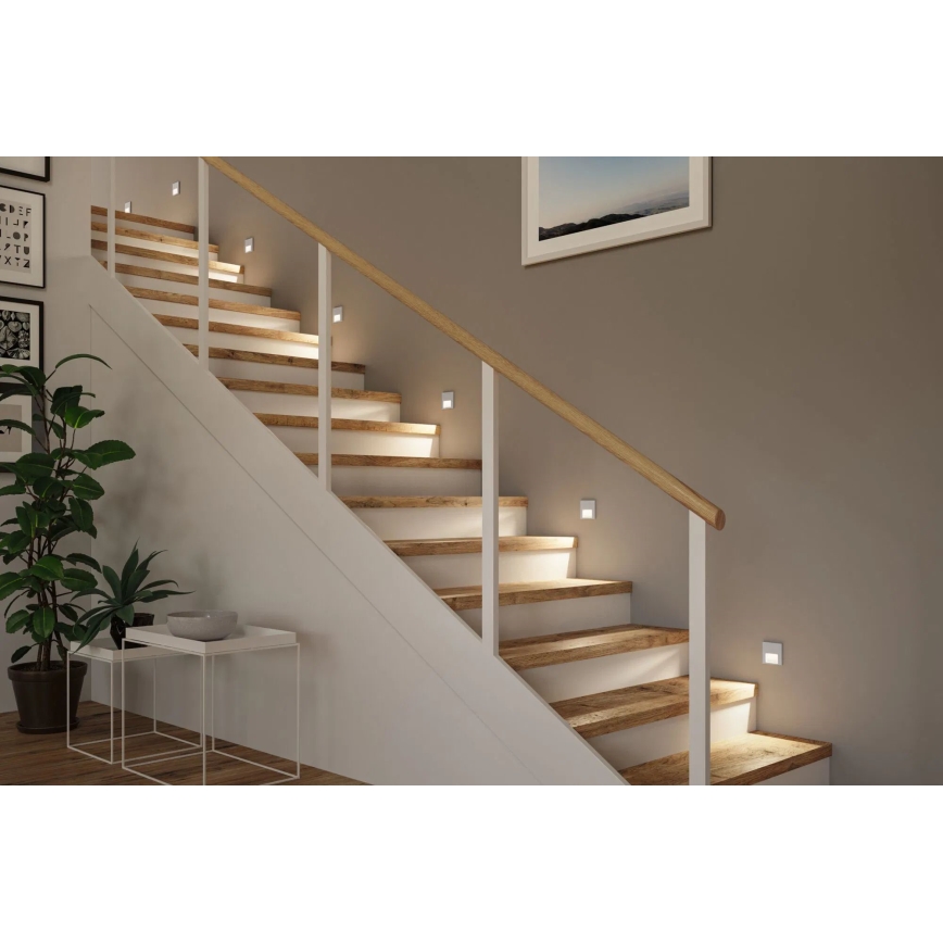 Paulmann 80000 - LED/1W Portaikkunvalo TSARO 230V Follow/matattu kromi