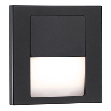 Paulmann 80001 - LED/1W Portaikkunvalo TSARO 230V Follow/musta