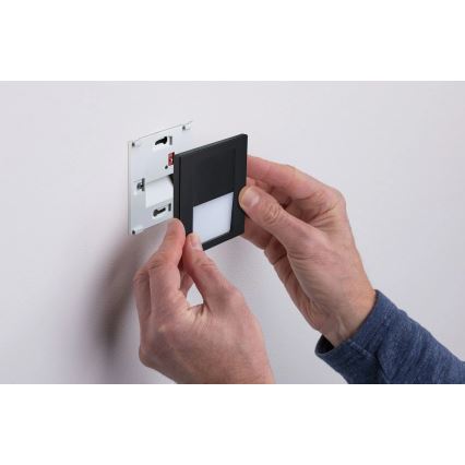 Paulmann 80001 - LED/1W Portaikkunvalo TSARO 230V Follow/musta