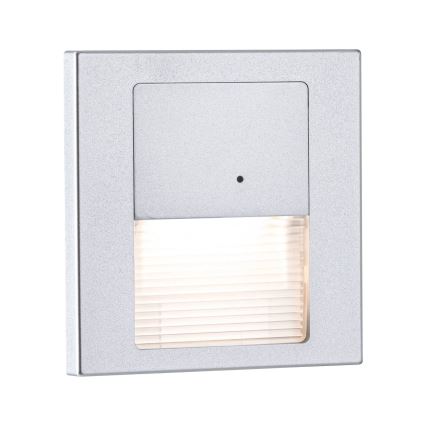 Paulmann 80003 - LED/1W Porrasvalaisin anturilla TSARO 230V Johto/matattu kromi