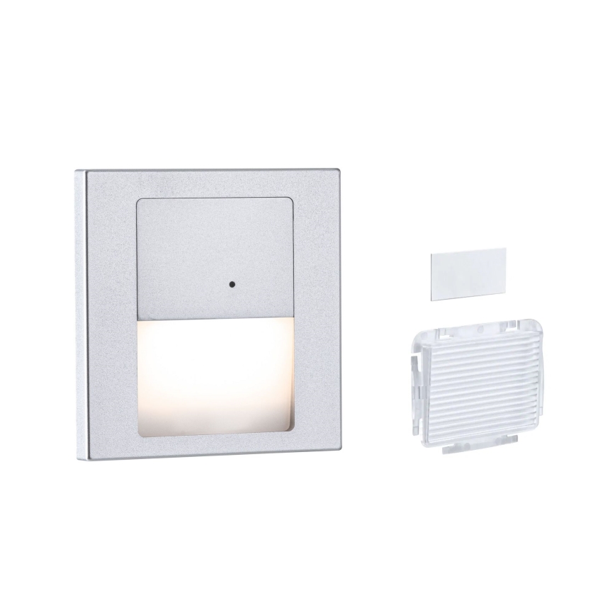 Paulmann 80003 - LED/1W Porrasvalaisin anturilla TSARO 230V Johto/matattu kromi