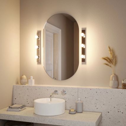 Paulmann 80096 - 3xE14/40W IP44 Kylpyhuoneen peilivalo REGULA 230V kiiltävä kromi