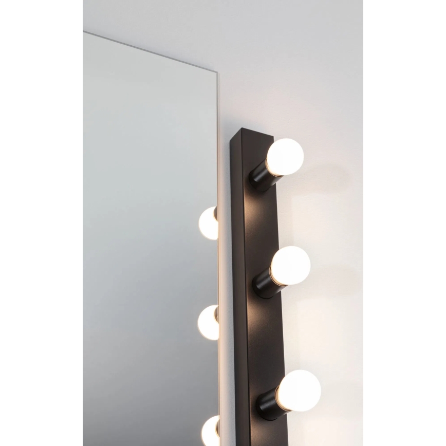 Paulmann 80099 - 4xE14/40W IP44 Kylpyhuoneen peilivalo REGULA 230V musta