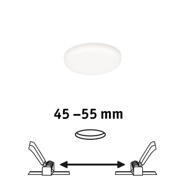 Paulmann 92390 - LED/4,5W IP44 Kylpyhuoneen upotettu valo VARIFIT 230V
