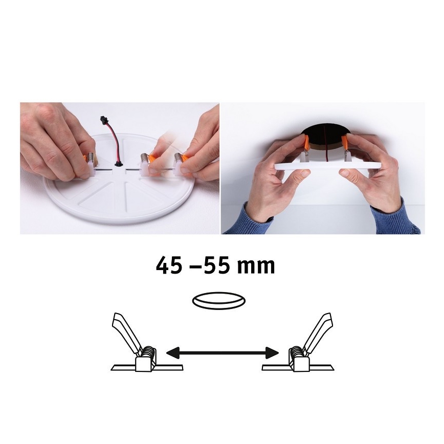 Paulmann 92393 - LED/4,5W IP44 Kylpyhuoneen upotettu valo VARIFIT 230V