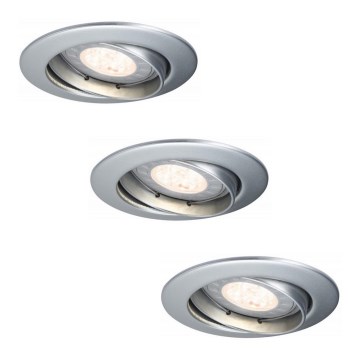 Paulmann 92516 - SARJA 3xLED-GU10/3,5W Kylpyhuoneen alasvalaisin PREMIUM LINE 230V