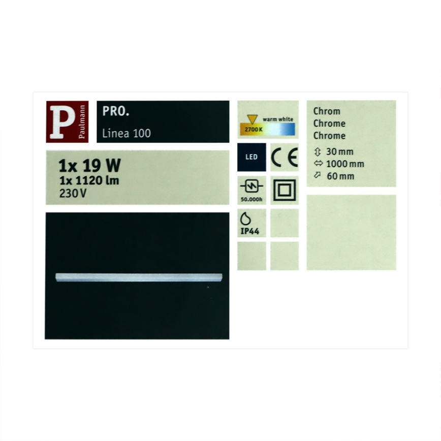 Paulmann 92704 - SETTI 3xLED/5,5W Upotettu valo BAGEL 230V