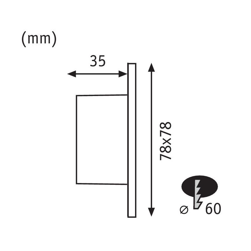 Paulmann 92922 - LED/1,7W Portaikon valo WAND 230V