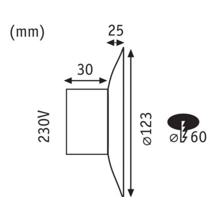 Paulmann 92926 - LED/2W Portaikkovalo DEKORATIIVINEN 230V