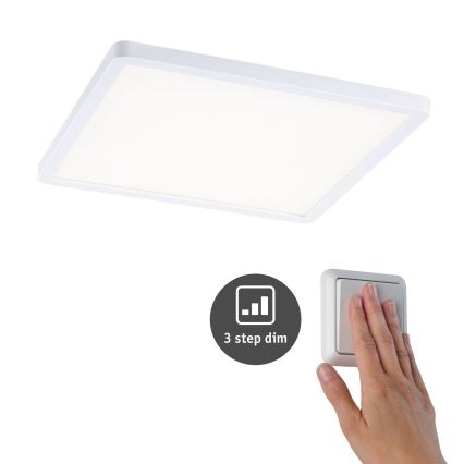 Paulmann 93060 - LED/16W IP44 Himmennettävä uppoasennettava kattovalaisin AREO 230V 23x23 cm valkoinen