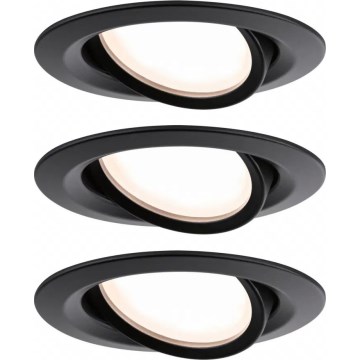 Paulmann 93080 - SARJA 3xLED/6W IP23 Himmennettävä kylpyhuoneen alasvalaisin COIN 230V