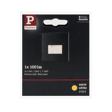 Paulmann 93094 - LED/1,2W PORTAIDEN VALAISIN EDGE 230V