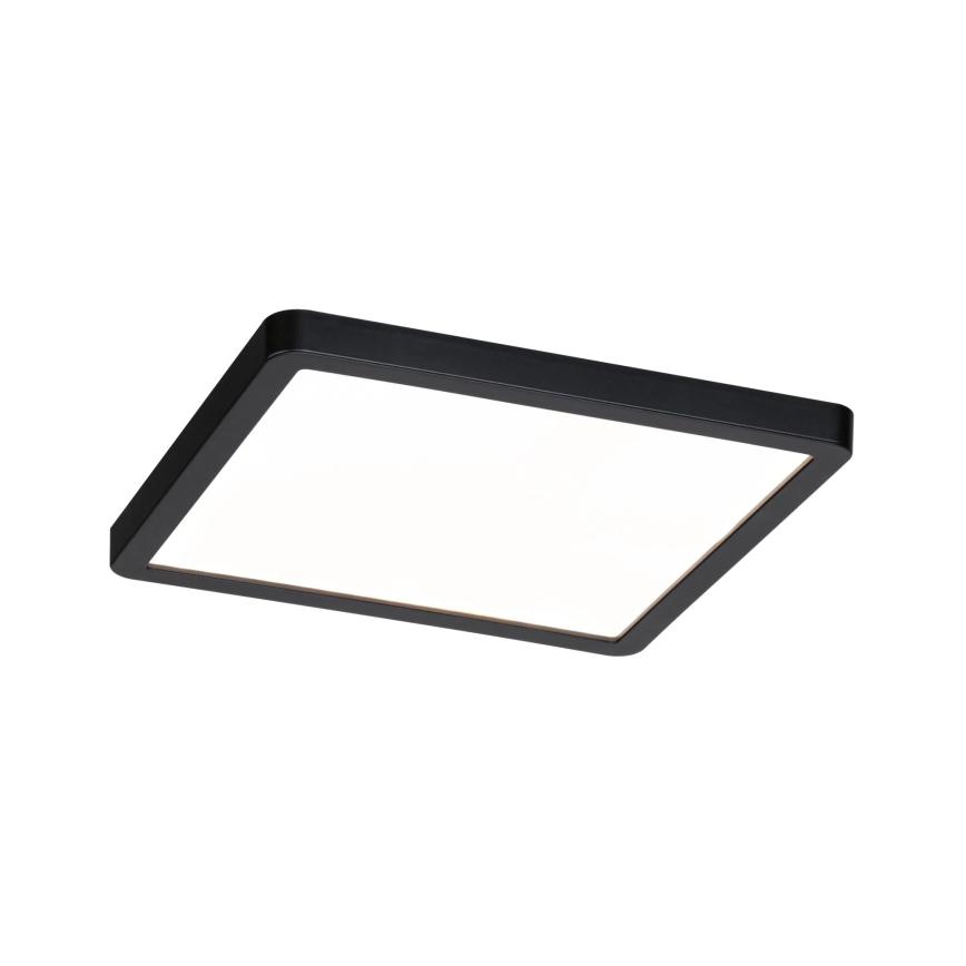 Paulmann 93101 - LED/13W IP44 AREO alakattoon asennettava kylpyhuoneen alasvalo 230V 2000/3000/4000K 17,5x17,5 cm musta