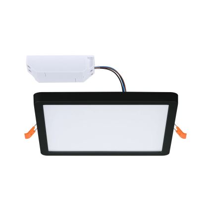 Paulmann 93101 - LED/13W IP44 AREO alakattoon asennettava kylpyhuoneen alasvalo 230V 2000/3000/4000K 17,5x17,5 cm musta