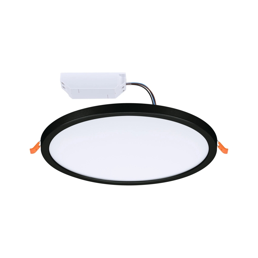 Paulmann 93102 - LED 16 W IP44 himmennettävä kylpyhuoneen upotettava alasvalo AREO 230 V 2000/3000/4000 K halkaisija 23 cm musta