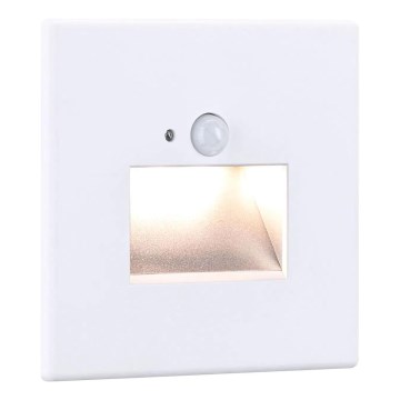 Paulmann 93133 - LED/1,2W Portaikon valo anturilla EDGE 230V valkoinen