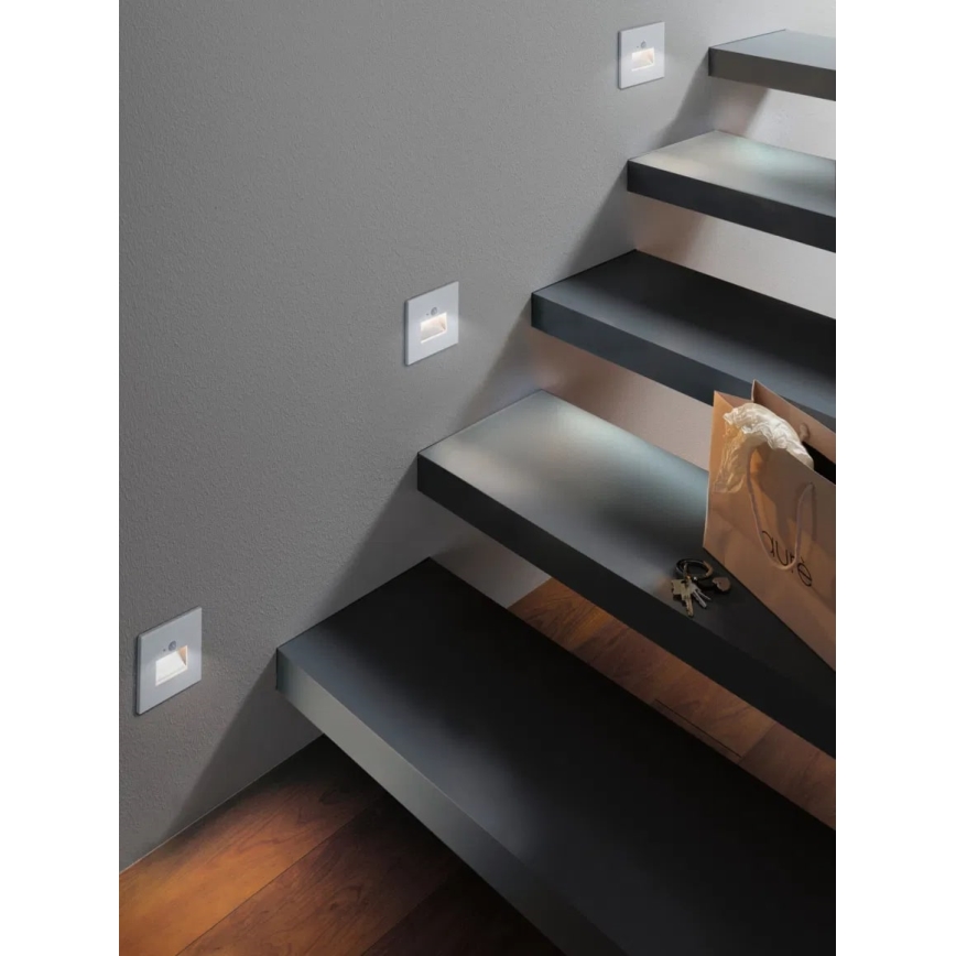 Paulmann 93133 - LED/1,2W Portaikon valo anturilla EDGE 230V valkoinen