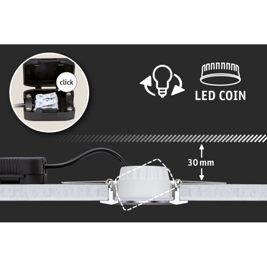 Paulmann 93379 - SETTI 3xLED/6W IP44 Himmennettävä kylpyhuoneen kattovalaisin GIL 230V