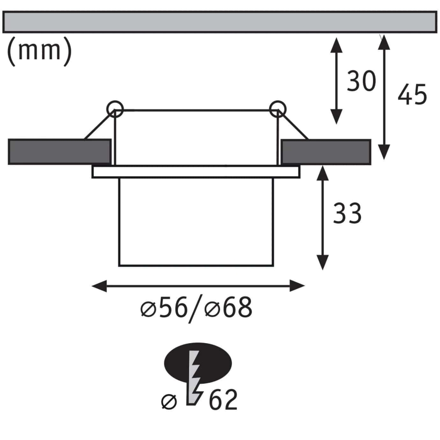 Paulmann 93379 - SETTI 3xLED/6W IP44 Himmennettävä kylpyhuoneen kattovalaisin GIL 230V