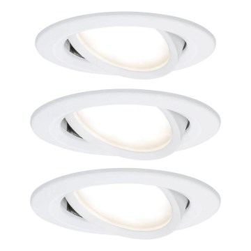 Paulmann 93449 - SETTI 3xLED/6,5W IP23 Kylpyhuoneen upotettu valo NOVA 230V