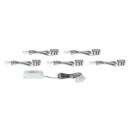 Paulmann 93587 - SETTI 5xLED/0,4W Upotettu valo 12V/230V 2700K