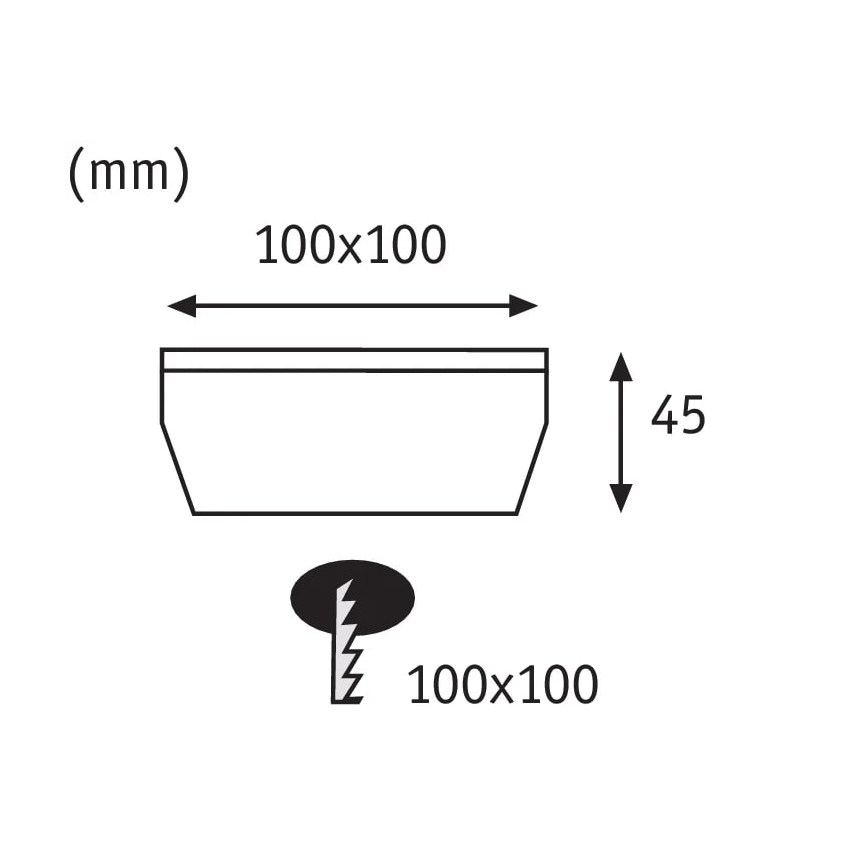 Paulmann 93774 - LED/0,24W IP67 Ajotieaurinkovalo CUBE 1,2V 1200 mAh
