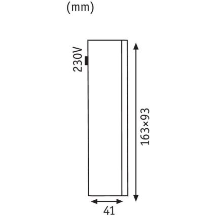 Paulmann 93809 - LED/2,4W IP44 Ulkoseinävalaisin SPECIAL LINE 230V