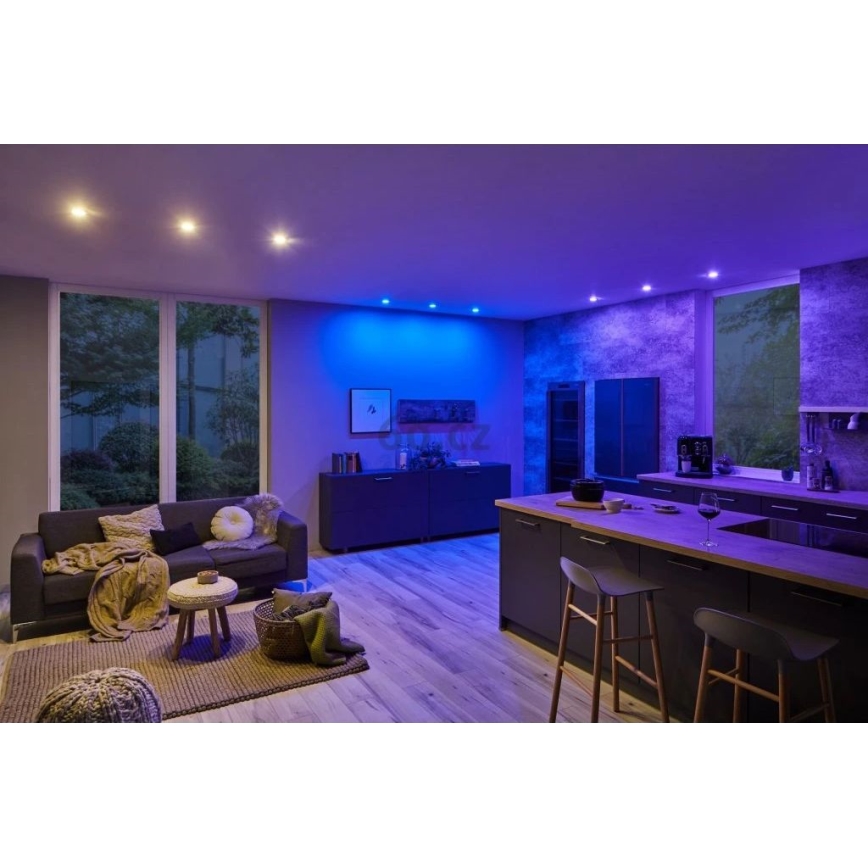 Paulmann 93940 -SETTI 3x LED RGBW/2W IP23 Himmennettävä kylpyhuoneen kattovalaisin 230V