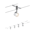 Paulmann 94080 - SETTI 4xLED/4,8W Täydellinen vaijerivalaisinjärjestelmä STAGE 230V kiiltävä kromi