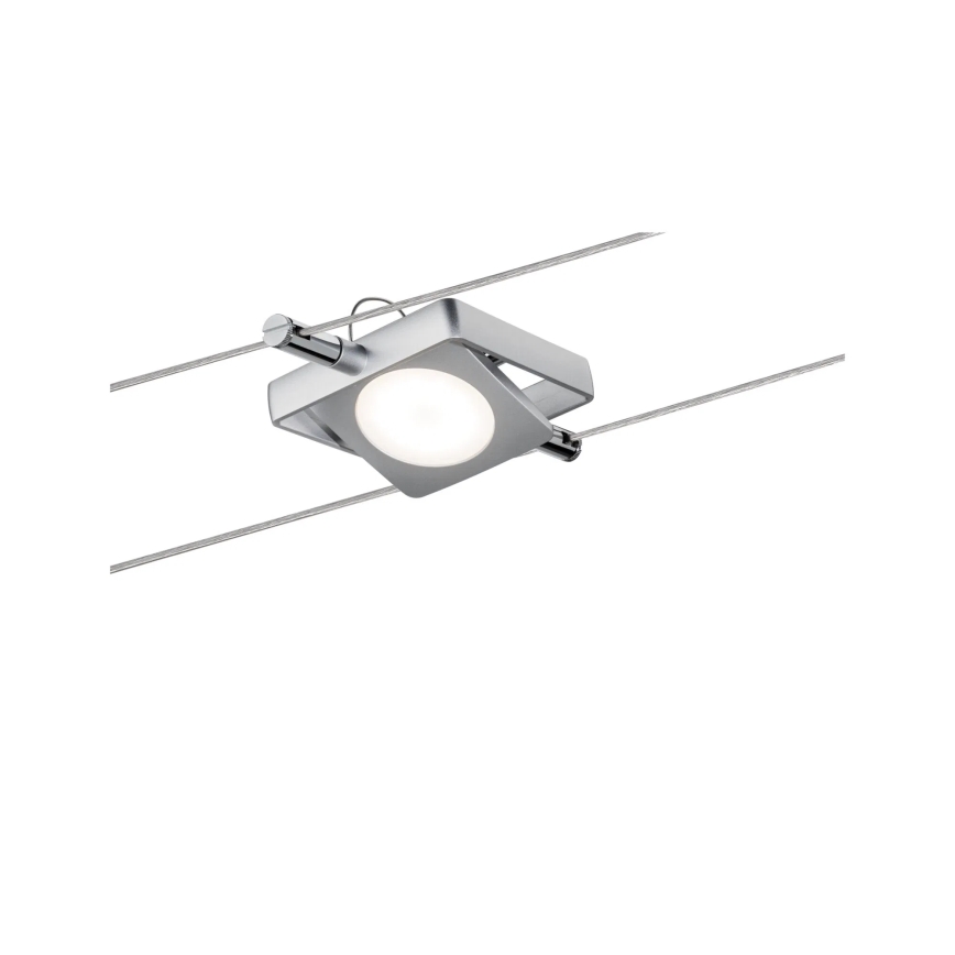 Paulmann 94107 - SETTI 4xLED/4,3W Täydellinen vaijerivalojärjestelmä MAC 230V mattakromi