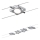 Paulmann 94107 - SETTI 4xLED/4,3W Täydellinen vaijerivalojärjestelmä MAC 230V mattakromi