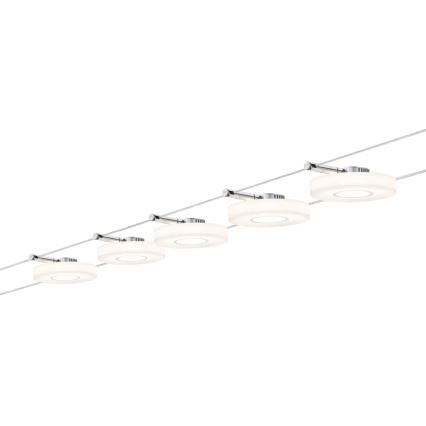 Paulmann 94109 - Sarja 5xLED/4,3W Täydellinen MAC-vaijerijärjestelmä 230V valkoinen