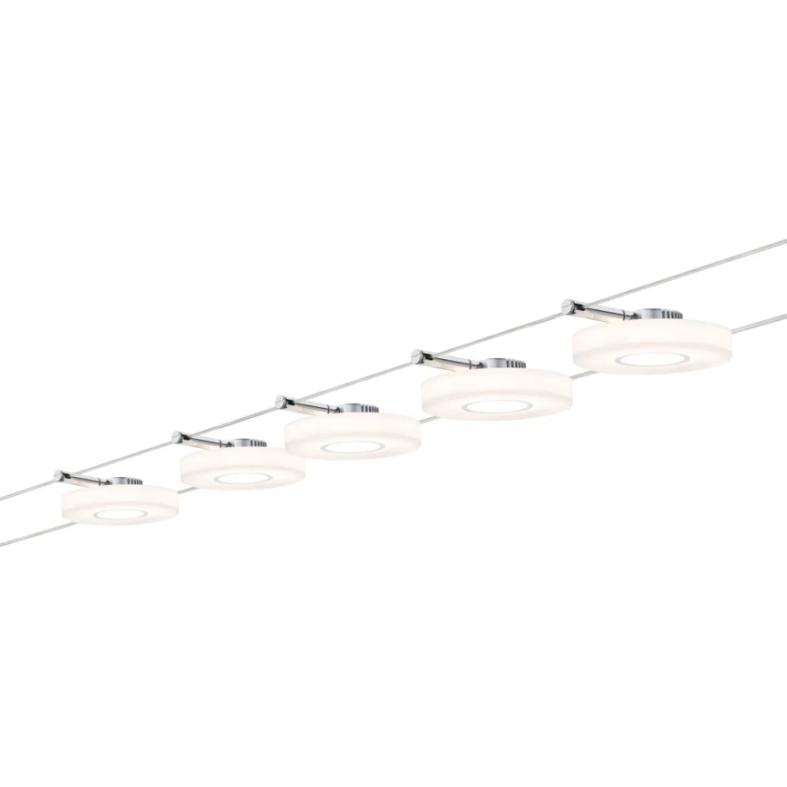 Paulmann 94109 - Sarja 5xLED/4,3W Täydellinen MAC-vaijerijärjestelmä 230V valkoinen