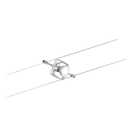 Paulmann 94133 - SARJA 5xGU5,3/10W Täydellinen vaijerivalojärjestelmä MAC 230V mattakromi