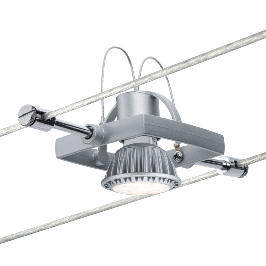 Paulmann 94134 - SARJA 5xGU5,3/10W Kohdevalaisin lankajärjestelmään MAC 230V valkoinen