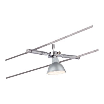 Paulmann 94147 - 1xGU5,3/10W Kohdevalaisin TOGO 12V lankajärjestelmään, mattakromi