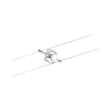 Paulmann 94152 - SETTI 7xGU5,3/10W Täydellinen MAC-vaijerisysteemi 230V mattakromi