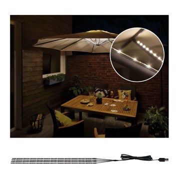 Paulmann 94208 - LED/1,8W Aurinkovarjon valaistus PARASOL 5V/USB 1,6m