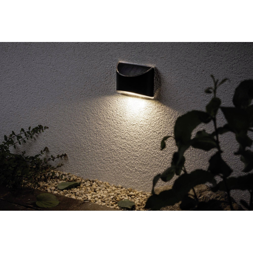 Paulmann 94233 - LED/0,05W IP44 Aurinkokäyttöinen seinävalaisin ELLIOT 1,2V 400 mAh
