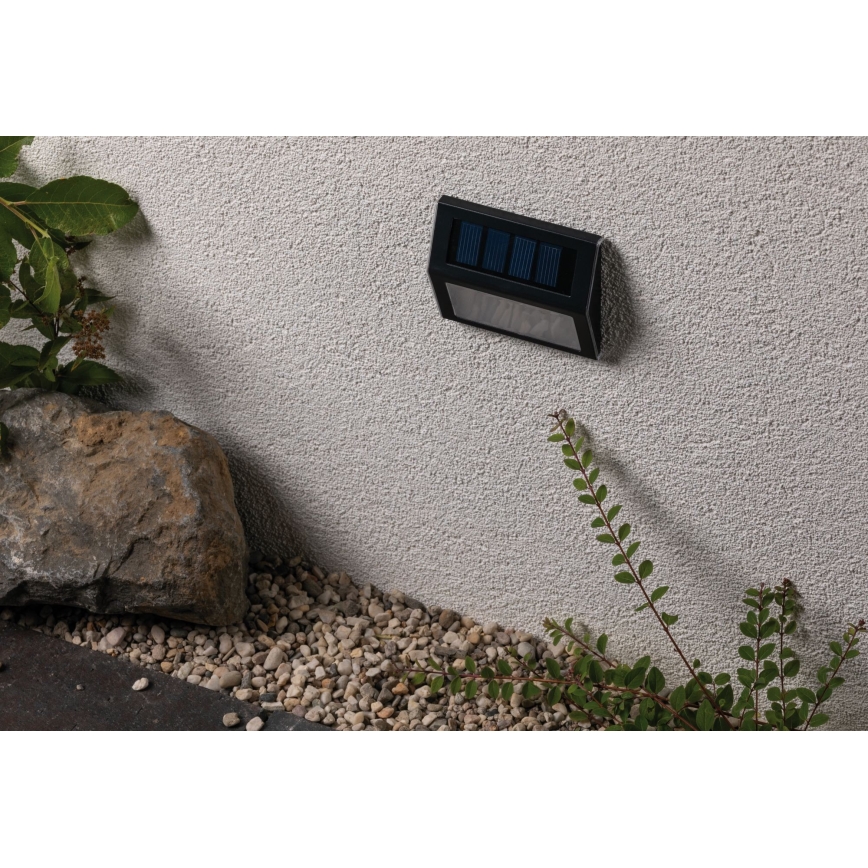 Paulmann 94234 - LED/0,05W IP44 Ulkokäyttöön tarkoitettu aurinkokennovalo DAYTON 1,2V 400 mAh, jossa on sensori