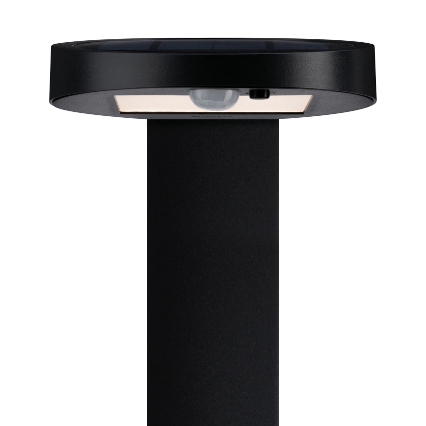 Paulmann 94249 - LED/1,2W IP44 Ulkokäyttöön tarkoitettu aurinkokennovalo liiketunnistimella RYSE 3,7V 1800 mAh