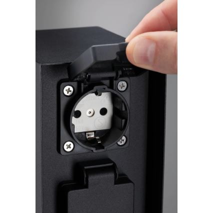 Paulmann 94313 - Ulkokäyttöön tarkoitettu pistorasiasarake RIO 4Z SCHUKO 230V IP44