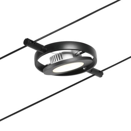 Paulmann 94418 - SETTI 5xLED/4,5W Täydellinen ROUNDMAC-vaijerijärjestelmä 230V musta