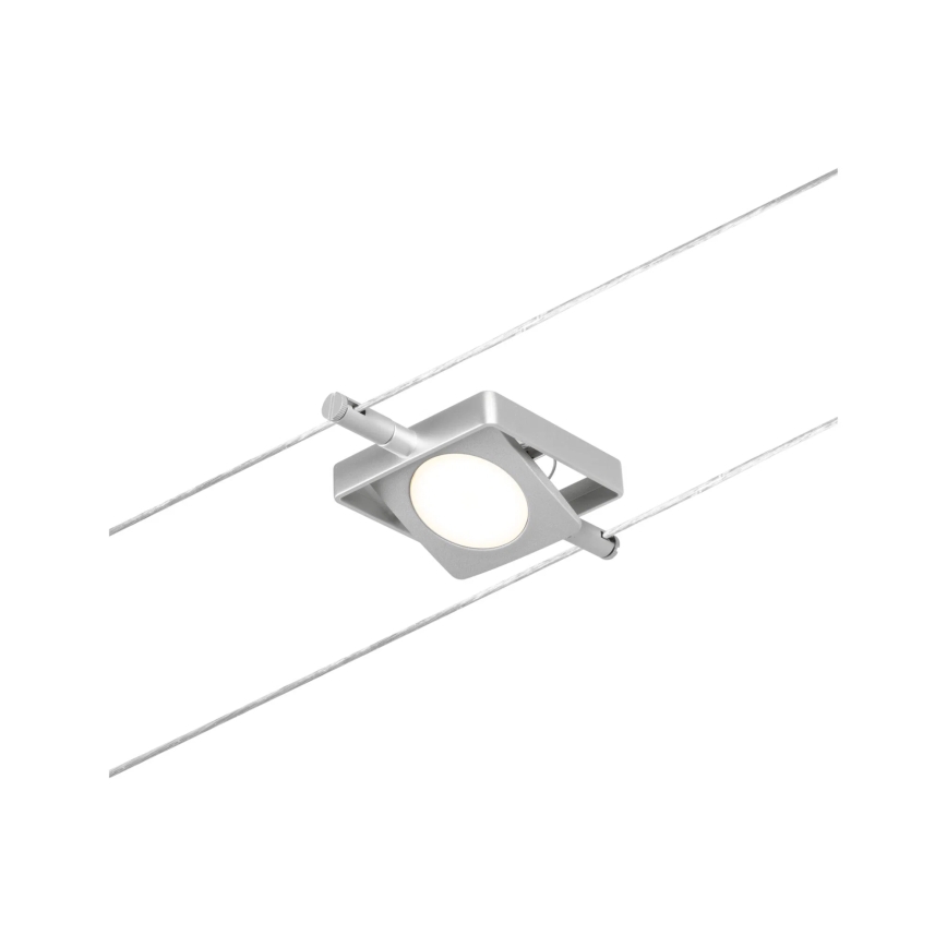 Paulmann 94420 - SARJA 5xLED/4,5W Täydellinen kaapelivalosysteemi MAC 230V mattakromi