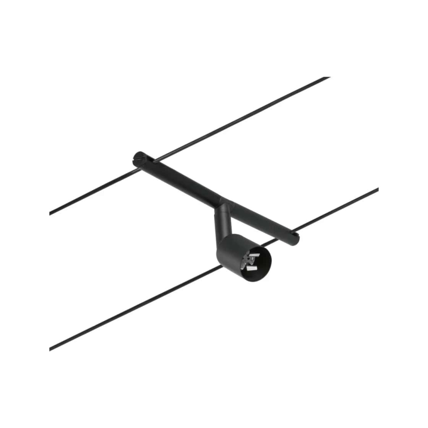 Paulmann 94446 - Setti 5×GU5,3/10W – Täydellinen SALT-vaijerijärjestelmä 230 V, musta