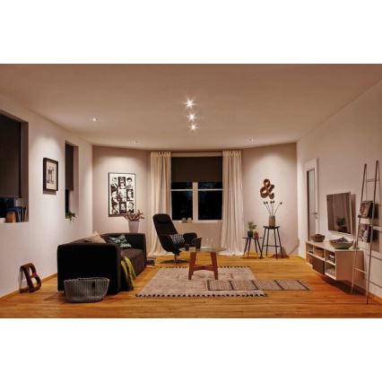 Paulmann 94472 - SET 3xLED/6W IP23 Himmennettävä upotettava kylpyhuonevalo NOVA 230V